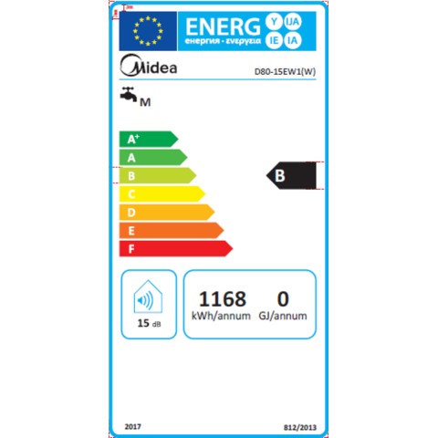 Водонагрівач MIDEA D80-15EW1(W)