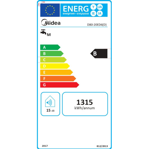 Водонагрівач MIDEA PRIME Wi-Fi  D80-20ED6 (D)