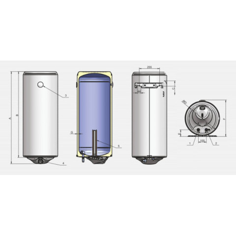 Водонагрівач Eldom Style 120  2,0 kW 72266W